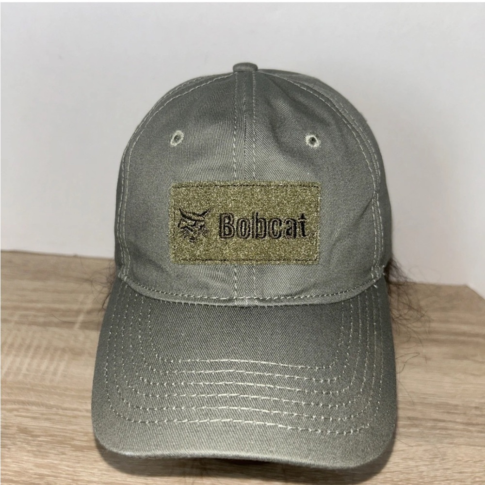 Official Bobcat Equipment Tactical Olive Green Cap Cotton OSFA No Flag Patch